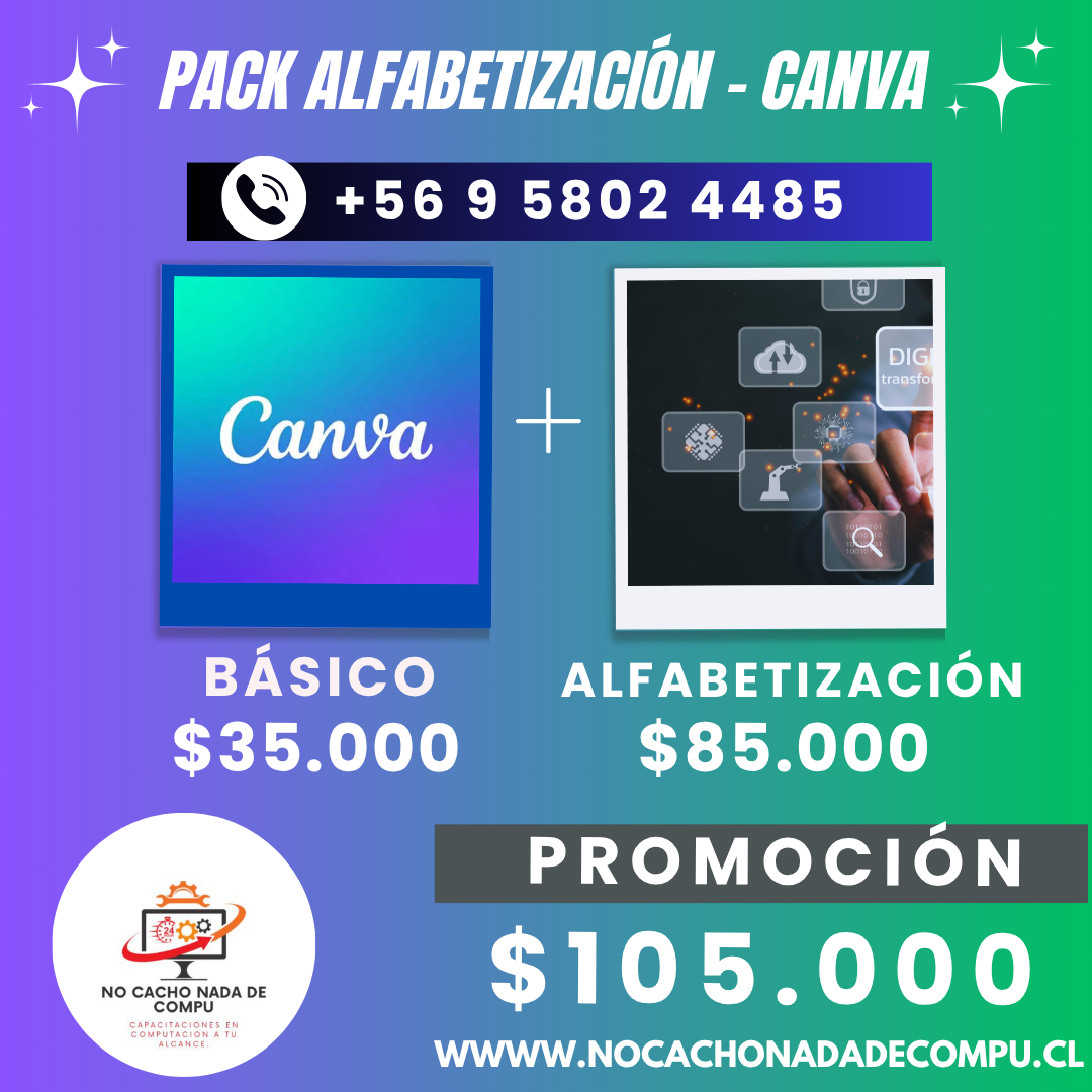 Cursos Pack Alfabetización – Canva
