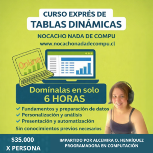 curso exprés de tablas dinámicas