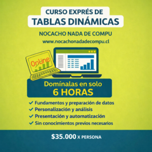 curso exprés de tablas dinámicas