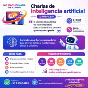 Charlas de inteligencia artificial (grupales)