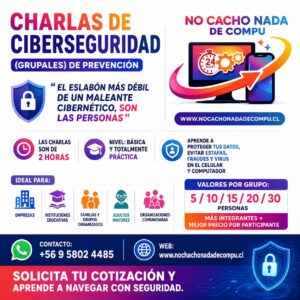 Charlas de ciberseguridad(Grupales) de prevención