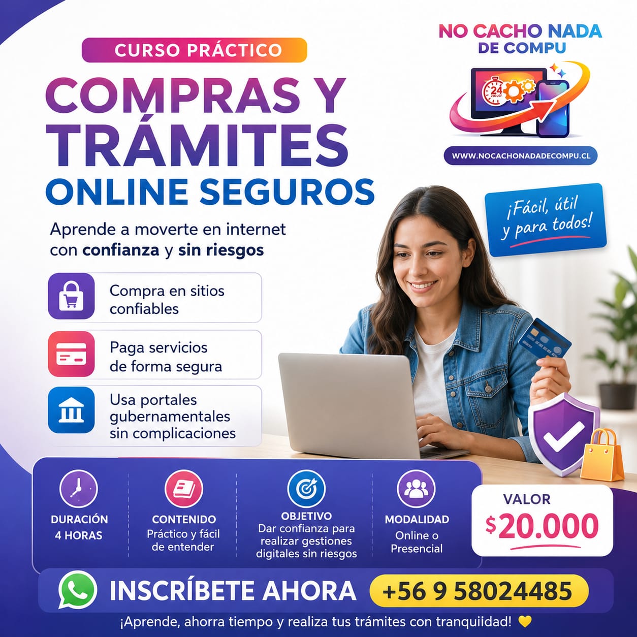 Curso práctico: Compras y Trámites Online Seguros